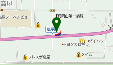 コスモ石油 セルフステーション高屋の地図画像