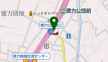 コスモ石油 セルフステーション322徳力の地図画像