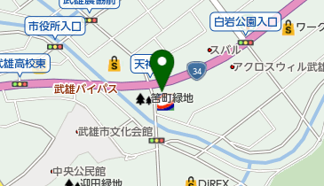 コスモ石油 AIステーションセルフ武雄バイパスの地図画像