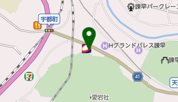 コスモ石油 セルフ宇都の地図画像