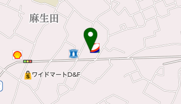 コスモ石油 セルフ&カーケアステーション麻生田の地図画像