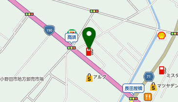 太陽石油 セルフ小野田の地図画像
