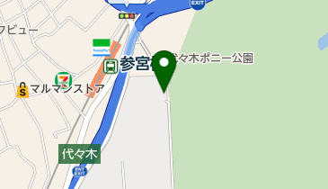 都立代々木公園西参道口の地図画像