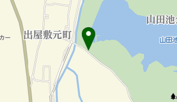 山田池公園西入口の地図画像