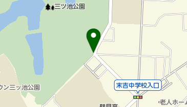 三ツ池公園(正門)の地図画像