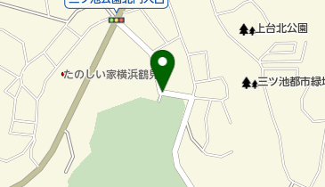 三ツ池公園(北門)の地図画像