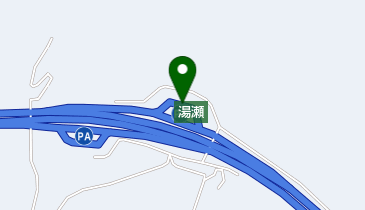 東北自動車道 湯瀬PA 上りの地図画像