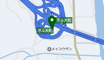 東海北陸自動車道 ぎふ大和PA 下りの地図画像