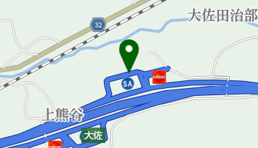 中国自動車道 大佐SA 上りの地図画像