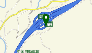 中国自動車道 筒賀PA 下りの地図画像