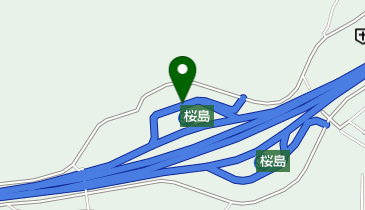 九州自動車道 桜島SA 上りの地図画像