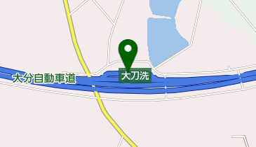 大分自動車道 大刀洗PA 下りの地図画像