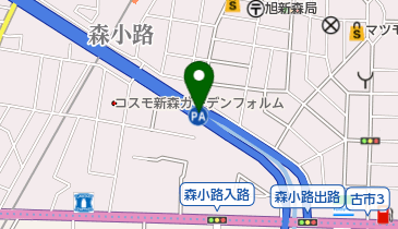 阪神高速12号守口線 森小路ミニPA 上りの地図画像