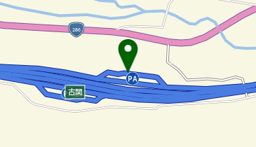 山形自動車道 古関PA 上りの地図画像