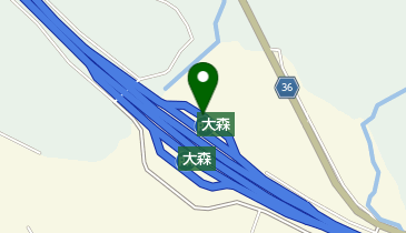 秋田自動車道(北上-河辺) 大森PA 上りの地図画像