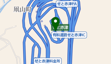 東海環状自動車道 せと赤津PA 上り(外回り)の地図画像
