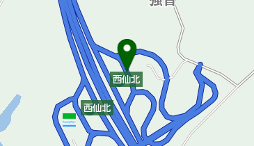 秋田自動車道(北上-河辺) 西仙北SA 上りの地図画像