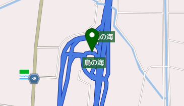 常磐自動車道 鳥の海PA 上りの地図画像