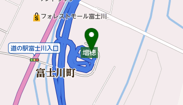 中部横断自動車道 増穂PA 下りの地図画像