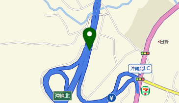 沖縄自動車道 沖縄北IC 上り 出口の地図画像