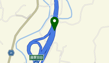 九州自動車道 薩摩吉田IC 下り 出口の地図画像