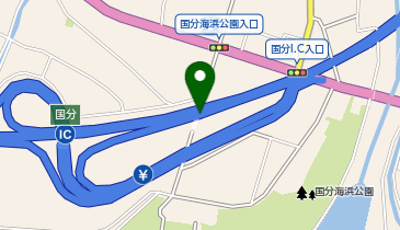 東九州自動車道 国分IC 下り 出口の地図画像