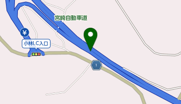 宮崎自動車道 小林IC 上り 出口の地図画像