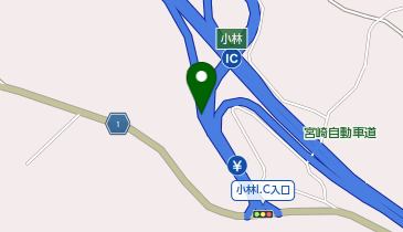 宮崎自動車道 小林IC 上り 入口の地図画像
