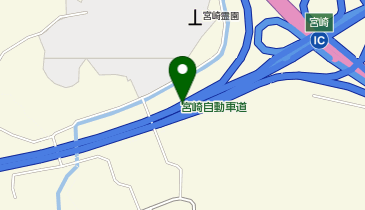 宮崎自動車道 宮崎IC 下り 出口2の地図画像