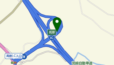 宮崎自動車道 高原IC 下り 入口の地図画像