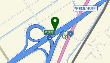 南九州西回り自動車道(八代-日奈久) 八代南IC 上り 入口の地図画像