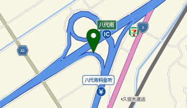 南九州西回り自動車道(八代-日奈久) 八代南IC 下り 入口の地図画像