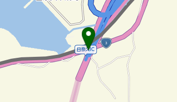 日奈久芦北道路 日奈久IC 上り 出口の地図画像