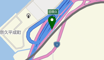 日奈久芦北道路 日奈久IC 下り 入口の地図画像