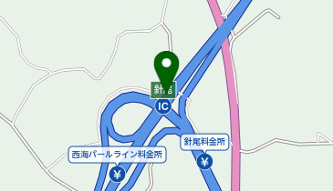 西海パールライン 針尾IC 上り 入口の地図画像