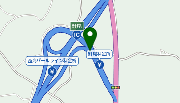 西海パールライン 針尾IC 下り 入口の地図画像
