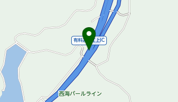 西海パールライン 江上IC 上り 出口2の地図画像