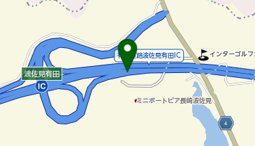 西九州自動車道 波佐見有田IC 下り 出口の地図画像