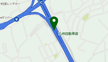 九州自動車道 熊本IC 上り 出口の地図画像