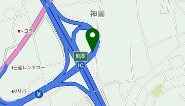 九州自動車道 熊本IC 下り 入口の地図画像