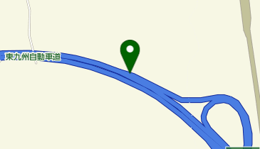 東九州自動車道 大分米良IC 下り 出口の地図画像