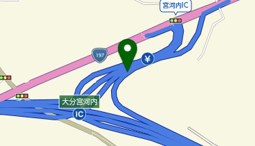 東九州自動車道 大分宮河内IC 下り 入口の地図画像