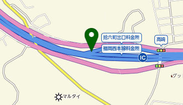 福岡前原道路 拾六町IC 上り 出口の地図画像