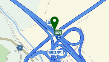 日出バイパス 速見IC 下り 出口の地図画像