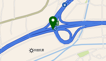 松山自動車道 川内IC 下り 入口の地図画像