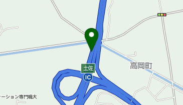 高知自動車道 土佐IC 上り 入口の地図画像