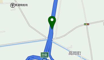 高知自動車道 土佐IC 下り 出口の地図画像