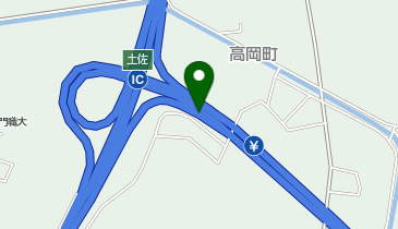 高知自動車道 土佐IC 下り 入口の地図画像