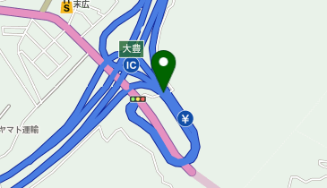高知自動車道 大豊IC 上り 入口の地図画像