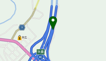 高知自動車道 大豊IC 下り 出口の地図画像